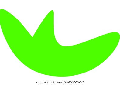 Dynamic Bright Green Abstract Shapes - Positive Energy Modern Design