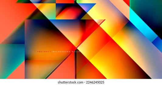 Dynamic bright lines abstract background, stripes with fluid colors, liquid gradients. Vector Illustration For Wallpaper, Banner, Background, Card, Book Illustration, landing page