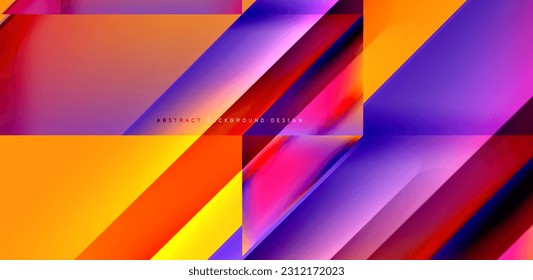 Dynamic bright lines abstract background, stripes with fluid colors, liquid gradients. Vector Illustration For Wallpaper, Banner, Background, Card, Book Illustration, landing page