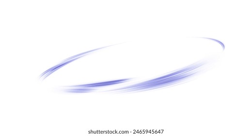 Dynamic bright lines with a glow effect. Abstract light lines effect on white background PNG effect. Rotating light effect for gaming and advertising design.	