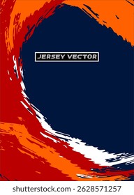 Dynamic Brushstroke Jersey Plantilla Abstractas