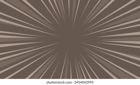 Dynamic burst brown background. Exploding sunburst vector background. 16:9 dimensions size ratio.