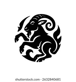 Ícone de logotipo dinâmico Capricorn Ram
