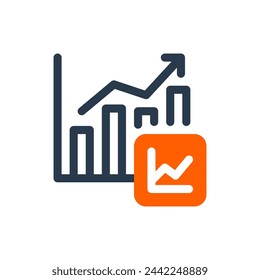 Dynamic Charting Solutions for Business Intelligence Optimization Vector Icon Illustration