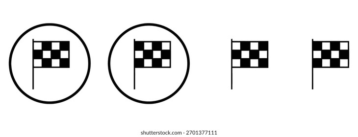 Dynamic checkered flag graphic elements convey racing excitement, competitive spirit, and triumphant success, perfect for sports branding, business milestones, and high performance themes