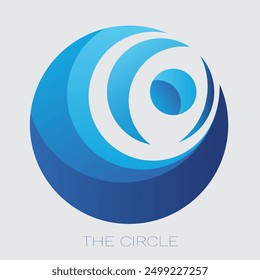 Dynamic circle logo design for your business