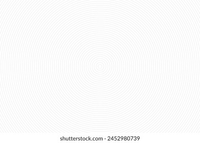 Dynamic circle rings pattern. Concentric line circles minimal background design for posters or social media content. Grey on white.