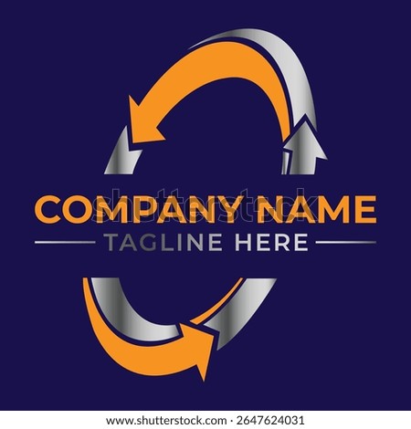 Dynamic Circular Arrow Logo Design with Modern Gradient Colors for Business Identity and Branding Solutions