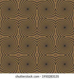 Dynamic circular pattern psychedelic Abstract background. Optical Illusion of movement. Use for cards, invitation, wallpapers, pattern fills, web pages elements and etc.