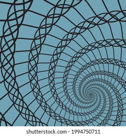Dynamic circular pattern psychedelic Abstract background. Optical Illusion of movement. Use for cards, invitation, wallpapers, pattern fills, web pages elements and etc.