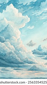 Dynamic clouds stretch across the sky, creating an energetic scene filled with movement and light.