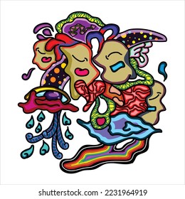Dynamic color to describe love and romance