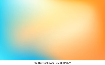 Dynamic color gradient background with blends of teal, warm yellow and orange hues creating an airy and vibrant atmosphere perfect for modern digital designs