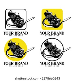 A dynamic color scheme that includes metallic tones can add to the sense of power and speed. The logo should evoke the thrill of riding on two wheels and attract motorcycle enthusiasts