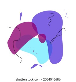 Formas y líneas de color dinámicas. Pancartas de gradiente abstracto con formas líquidas fluidas. Plantilla para el diseño de un logotipo, volante o presentación. Vector.