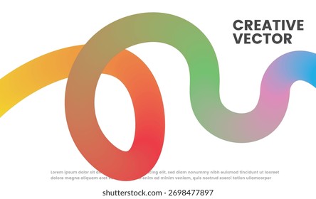 remolino de color dinámico, líneas de degradado Abstractas con patrón de movimiento fluido