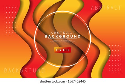 Dynamic colorful 3D overlap textured style background design. Modern abstract vector background.