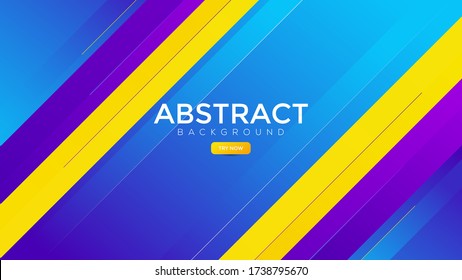 Fondo abstracto dinámico colorido con línea colorida sobre el fondo. Fondo vector premium. Eps10