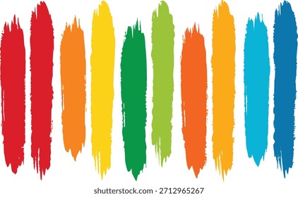 Esfregaços de tinta abstratos dinâmicos e coloridos e rabiscos perfeitos para o design gráfico. Essa ilustração vetorial escalável é ideal para uma variedade de projetos e aplicativos criativos.