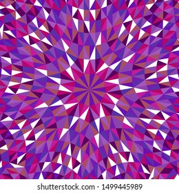 Dynamic colorful abstract radial pattern background design - psychedelic hypnotic polygonal vector illustration with geometrical tiles