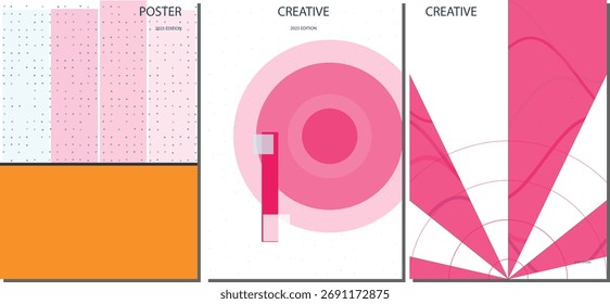 Dynamic Colorful Abstract Vector Poster and Flyer Background Layout Design for Creative Marketing Campaign Materials
