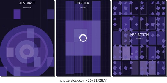 Projeto de layout de fundo colorido dinâmico do folheto e cartaz do vetor abstrato para materiais criativos da campanha de marketing