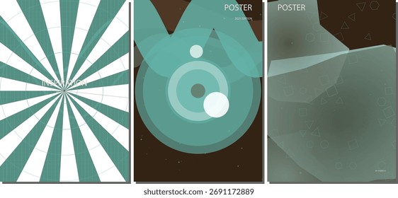 Dynamic Colorful Abstract Vector Poster and Flyer Background Layout Design for Creative Marketing Campaign Materials