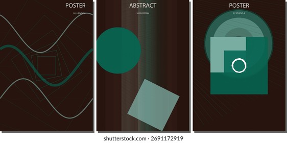 Dynamic Colorful Abstract Vector Poster and Flyer Background Layout Design for Creative Marketing Campaign Materials