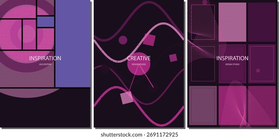 Dynamic Colorful Abstract Vector Poster and Flyer Background Layout Design for Creative Marketing Campaign Materials
