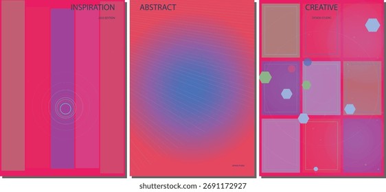 Dynamic Colorful Abstract Vector Poster and Flyer Background Layout Design for Creative Marketing Campaign Materials
