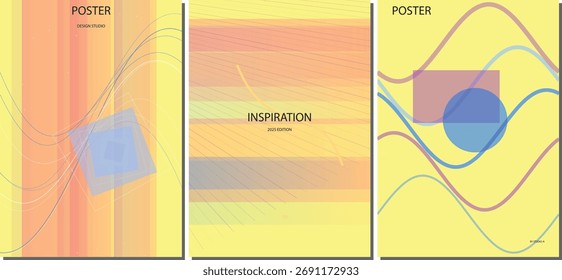 Diseño de diseño de fondo de póster y volante de Vector Abstractas colorido dinámico para materiales creativos de campaña de marketing