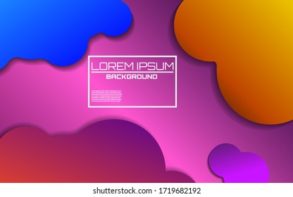 Dynamic colorful background with bright gradients. Creative illustration for your design. Vector abstract background.