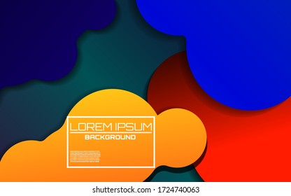 Fondo dinámico de color con gradientes brillantes. Diseño de portada. Revista, afiche, libro, presentación, publicidad. Plantilla con diseño futurista. Ilustración creativa para su diseño