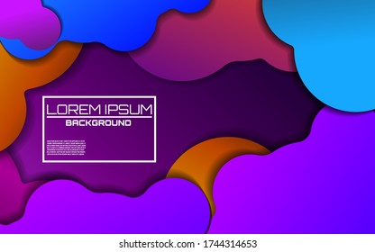 Dynamic colorful background with bright gradients. Cover design. Magazine, poster, book, presentation, advertising. Template with futuristic design. Creative illustration for your design
