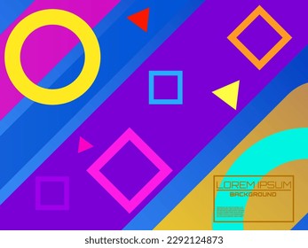 Fondo dinámico de color con gradientes brillantes. Diseño de portada. Revista, afiche, libro, presentación, publicidad. Plantilla con diseño futurista. Ilustración creativa para su diseño