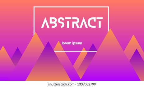 Dynamic colorful geometric textured background design. Dynamic shapes composition