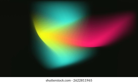 Dynamic and colorful light waves create a mesmerizing abstract design.