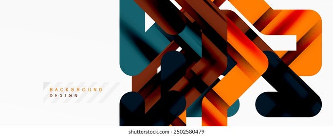 Dynamic colorful lines minimal abstract background