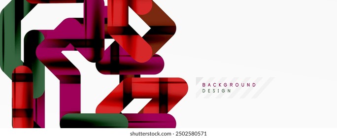 Dynamic colorful lines minimal abstract background