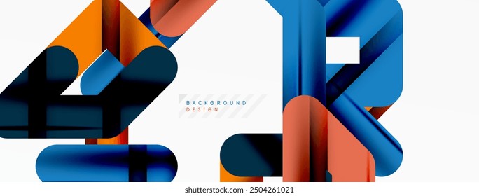 Dynamic colorful lines minimal abstract background