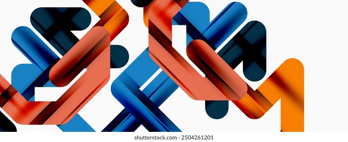 Dynamic colorful lines minimal abstract background