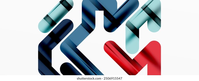 Líneas coloridas dinámicas de fondo abstracto mínimo