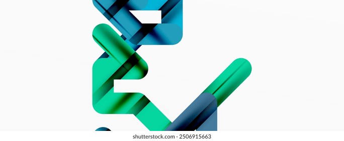 Dynamic colorful lines minimal abstract background