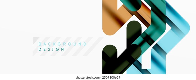 Dynamic colorful lines minimal abstract background