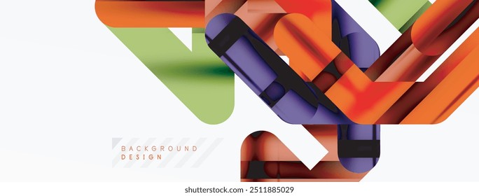 Líneas coloridas dinámicas de fondo abstracto mínimo