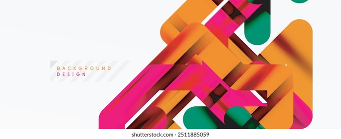 Linhas coloridas dinâmicas fundo abstrato mínimo