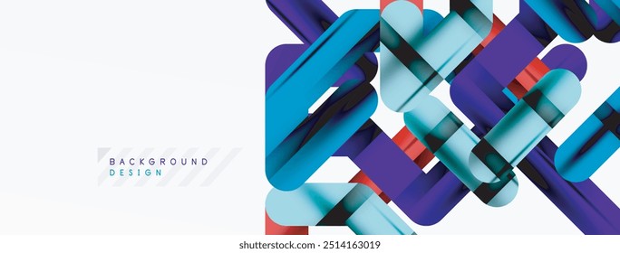 Dynamic colorful lines minimal abstract background