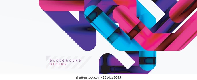 Líneas coloridas dinámicas de fondo abstracto mínimo