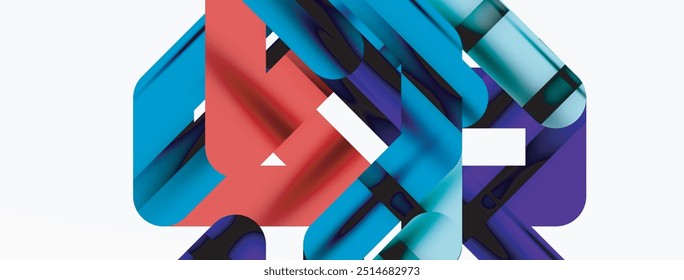 Linhas coloridas dinâmicas fundo abstrato mínimo