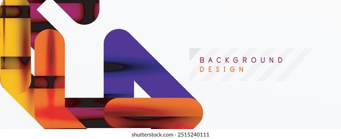Dynamic colorful lines minimal abstract background